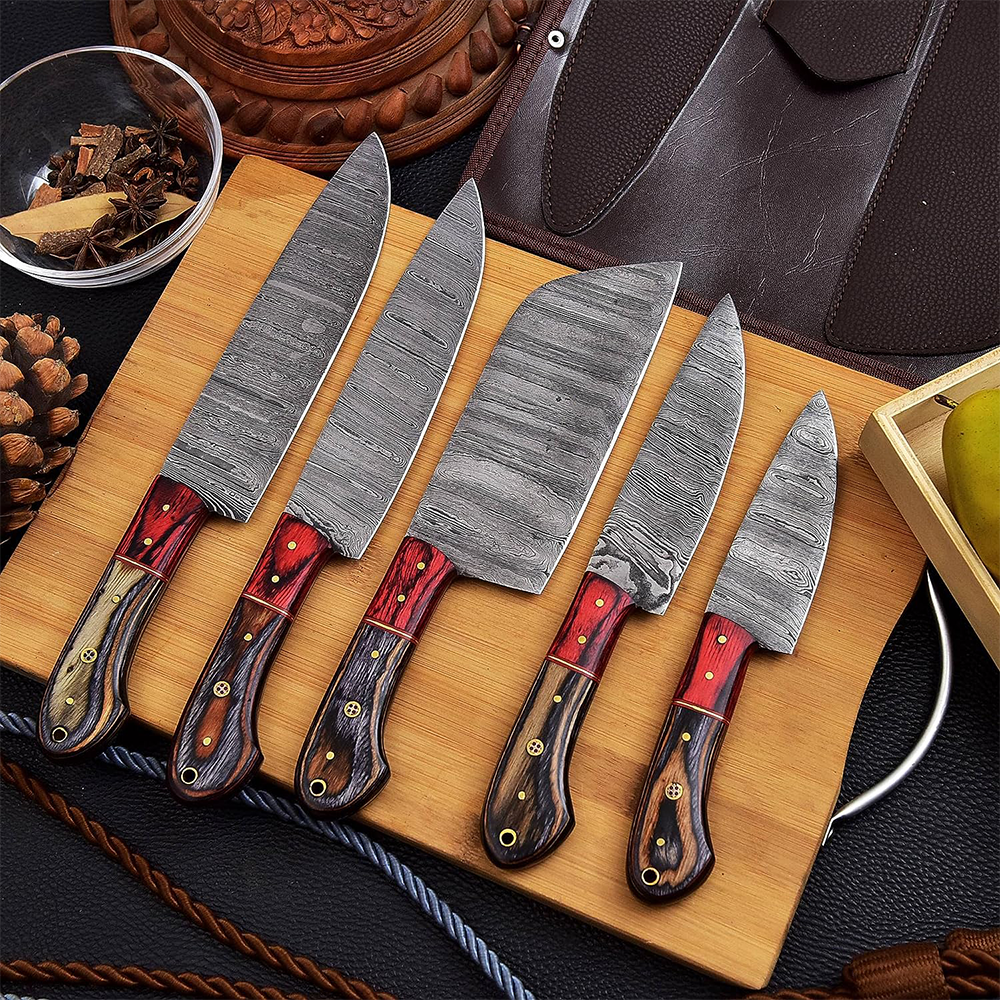 6 Piece Hand Forged Kitchen Knife Set