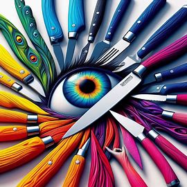 Exploring the Vibrancy of a Colorful Knife Set