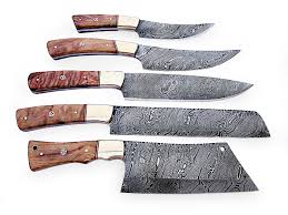 The Ultimate Fusion of Beauty and Function Damascus Chef Knives Set