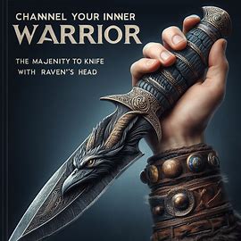 Channel Your Inner Warrior: The Majesty of the Viking Knife with Raven's Head