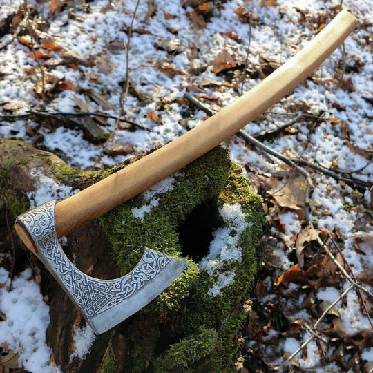 Mastery in Design | Unveiling the Beauty of Ash Wood in Viking Axe Handles