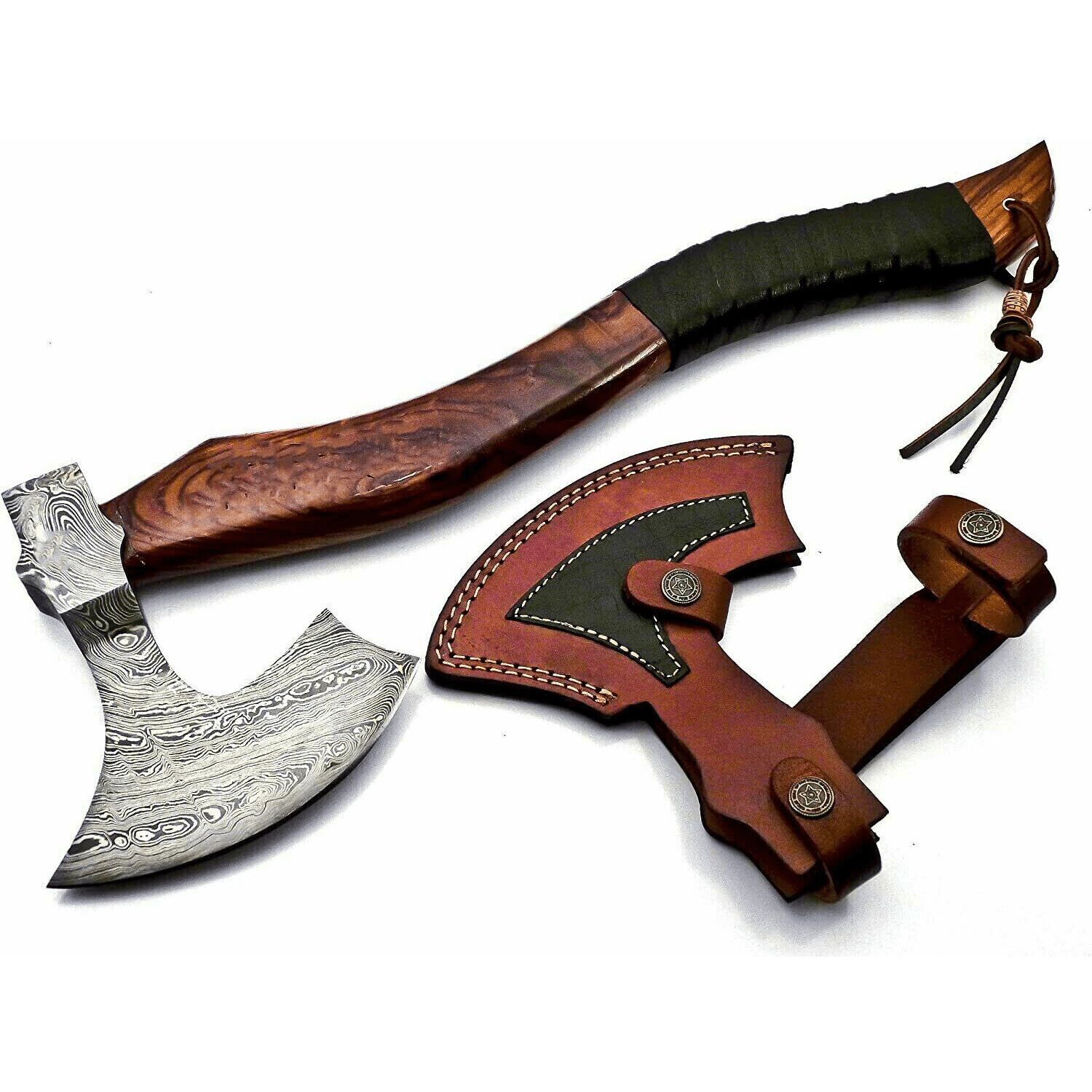 Damascus Steel Blade Axe