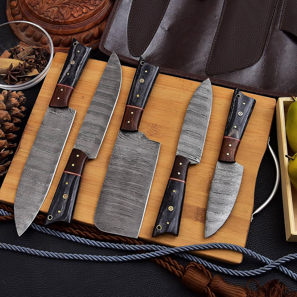  Professional Damascus Steel Chef Knife Set Kitchen Knife Set