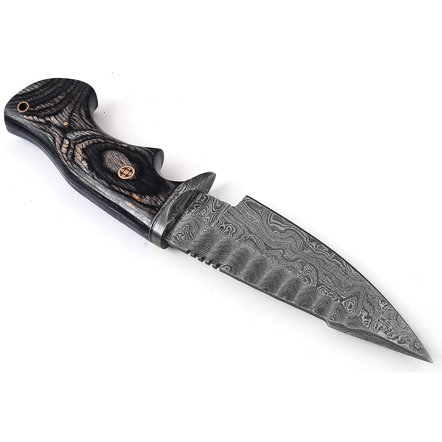 Tactical Damascus Bowie Hunting Knife